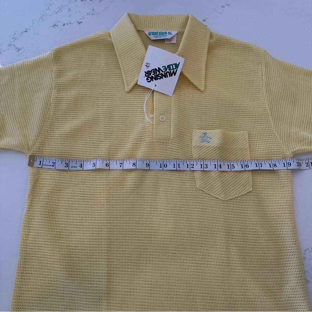 **NWT** Munsingwear Grand Slam Vintage Mesh Golf Polo